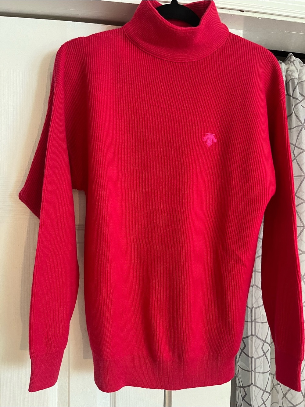 Vintage Descente Wool Mockneck Sweater L